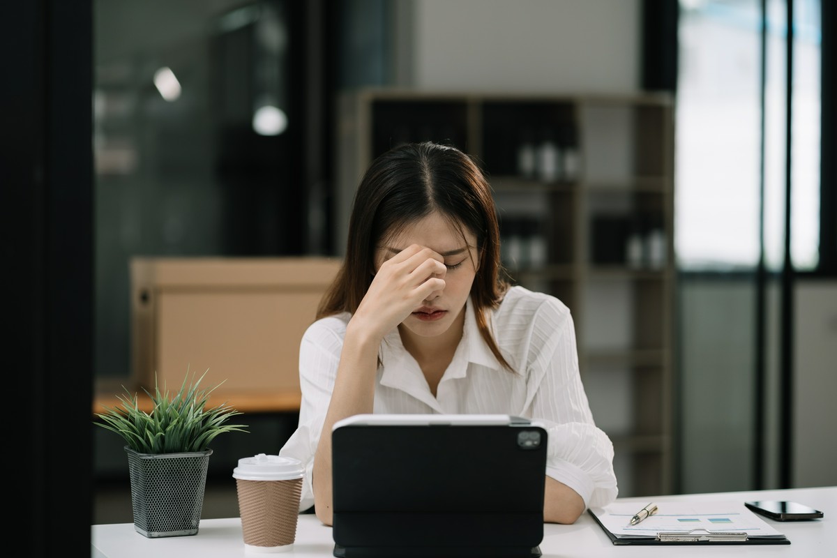 zestresowana kobieta